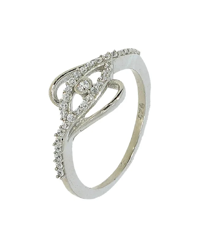 Trendy Silver Rings For Modern Brides-Beautifully Crafted Sterling Silver Ring