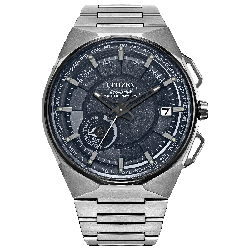 Designer Watches With Exclusive Features-Citizen Eco-Drive Satellite Wave GPS CC3097-52E