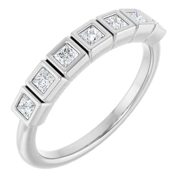 Personalized Diamond Rings For Anniversary Gifts-Platinum 1/3 CTW Lab-Grown Diamond  Anniversary Band