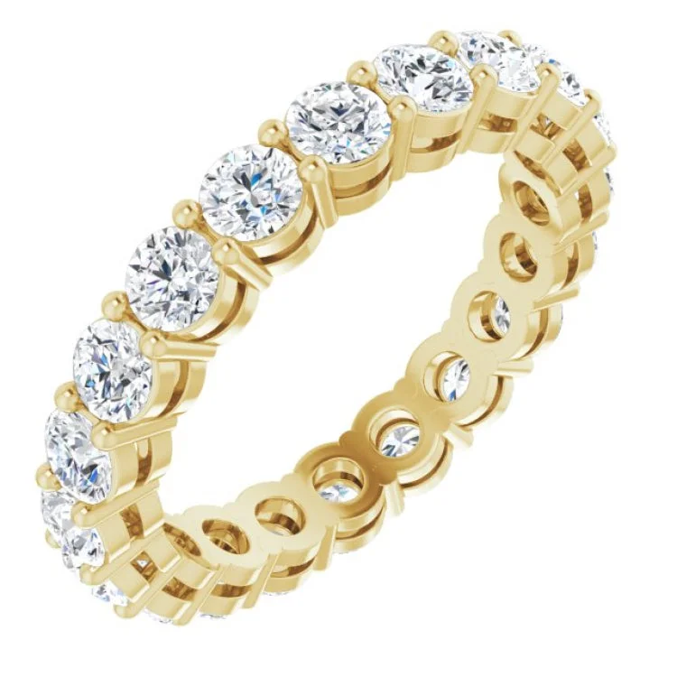 Trendy Custom Engagement Rings For Modern Brides-14K Yellow 1 3/4 CTW Lab-Grown Diamond  Eternity Band