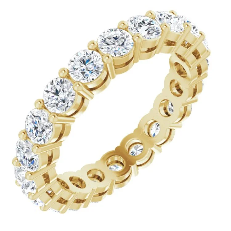 Simple Gemstone Rings For Special Celebrations-14K Yellow 1 3/4 CTW Lab-Grown Diamond  Eternity Band