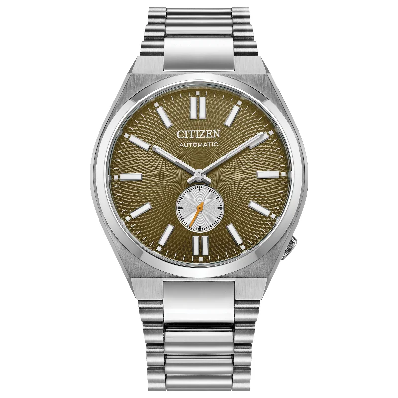 Stylish Watches With Touchscreen Features-Citizen Automatic Tsuyosa Small Second NK5010-51X