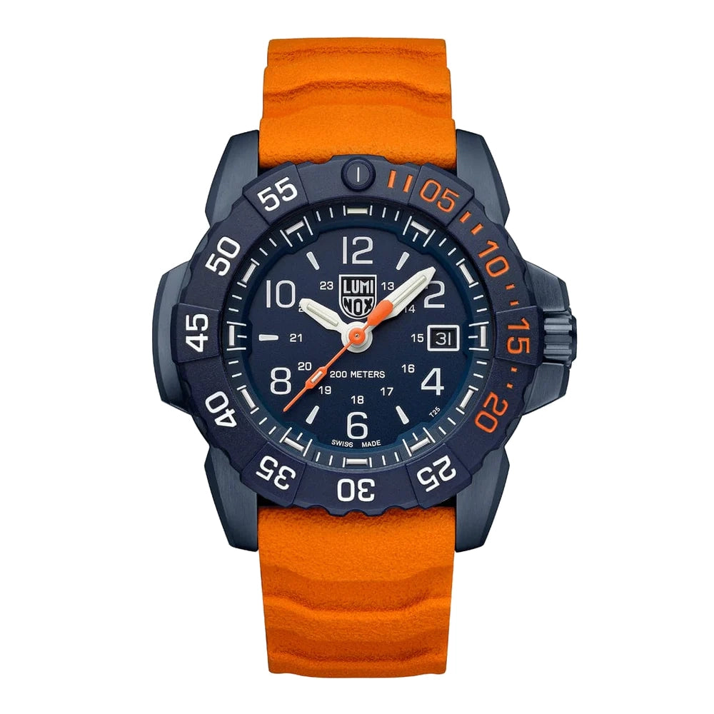 Watches For Men With Carbon Fiber Bands-Luminox Navy Seal Foundation Back to the Blue Series 3253.CBNSF.SET