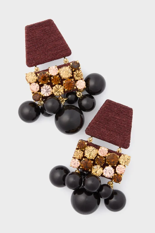 Unique Statement Earrings For Fashion-Chocolate Olivia Earrings