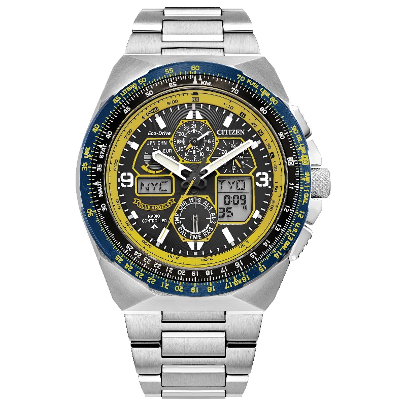 Designer Watches For Special Gifts-Citizen Eco-Drive Blue Angels Promaster Skyhawk A-T JY8125-54L