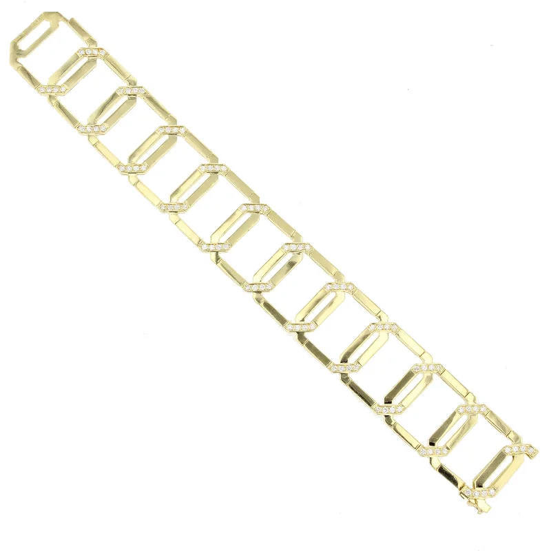 Ethnic Inspired Bracelets-18K Gold Diamond Bracelet