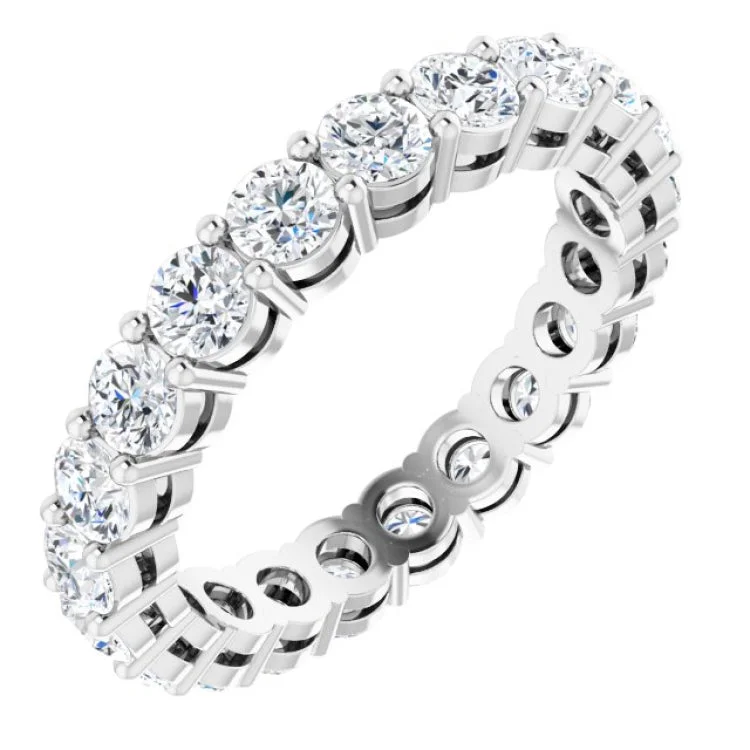 Classic Wedding Rings For Minimalist Brides-Platinum 1 3/4 CTW Lab-Grown Diamond  Eternity Band