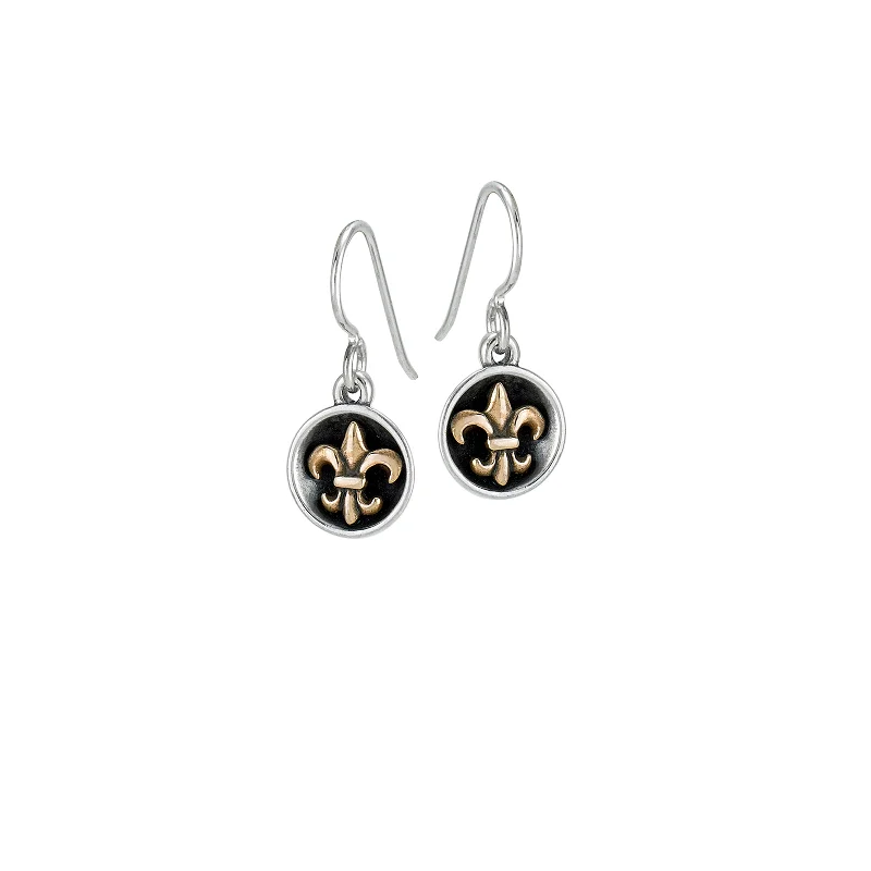 Unique Crystal Earrings For Fashion-Roux Fleur de Lis Earrings