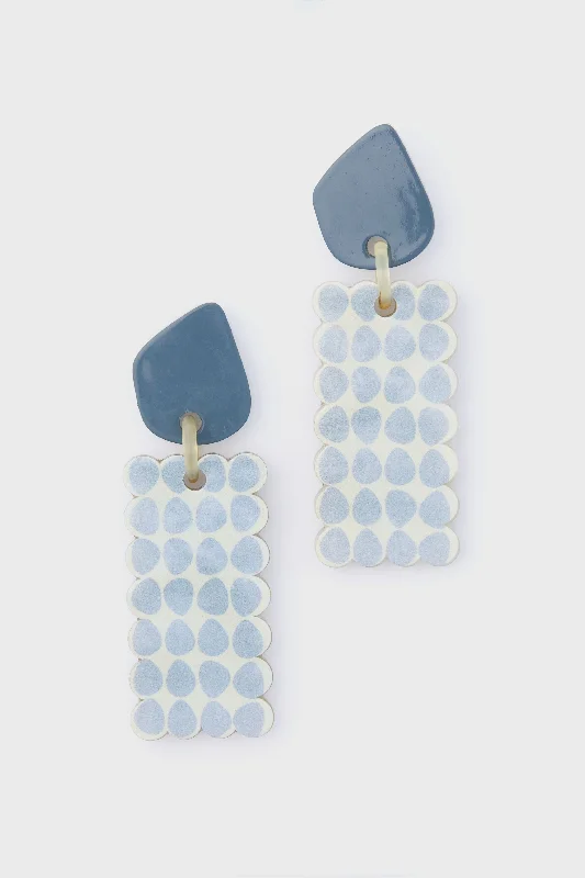 Large Earrings For Special Occasions-Blue Atlantic Cabana Earrings