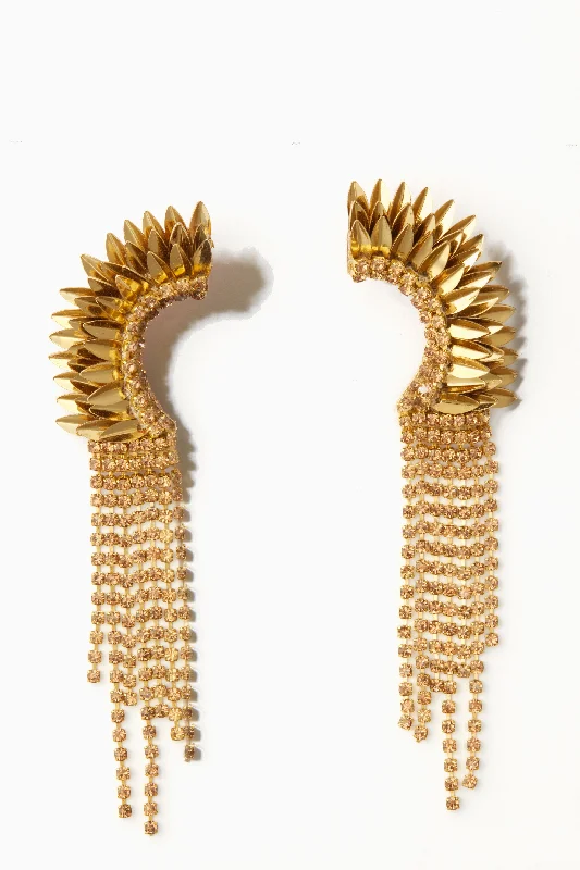 Trendy Earrings For Date Night-Gold Estella Earrings