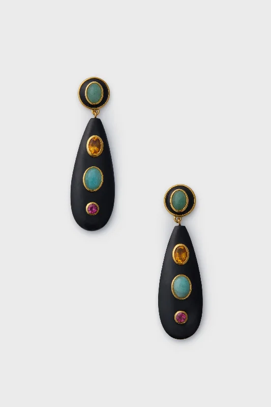 Elegant Hoop Earrings For Evening Parties-Multi Torre Earrings