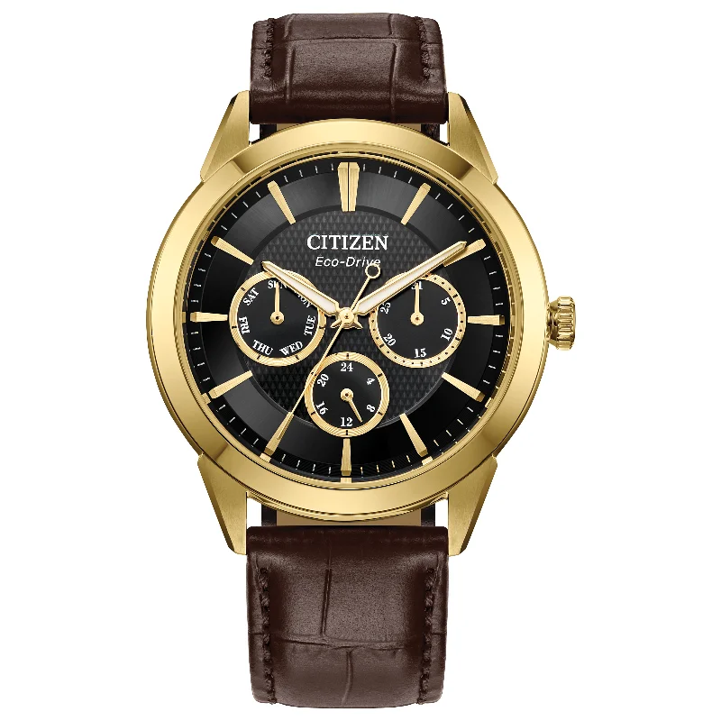 Stylish Watches With Bold Faces-Citizen Eco-Drive Classic BU2112-06E