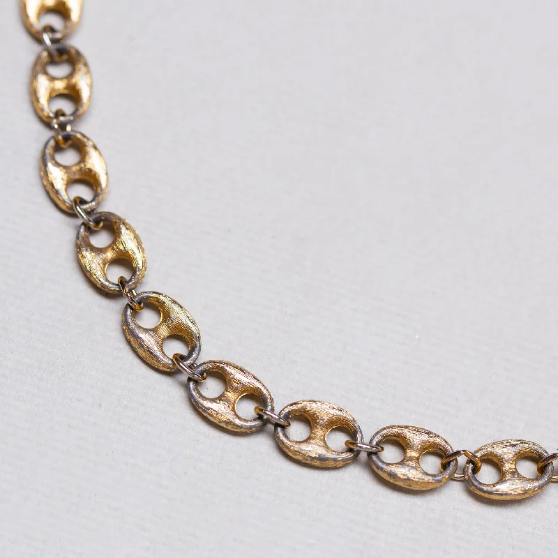 Luxury Diamond Necklace For Special Occasions-Vintage Gold-tone Long Necklace