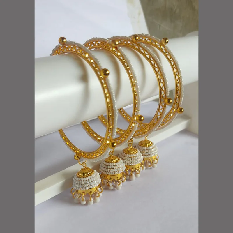 Elegant Custom Bangles For Timeless Style-Ravechi Art Gold Plated Bangles Set