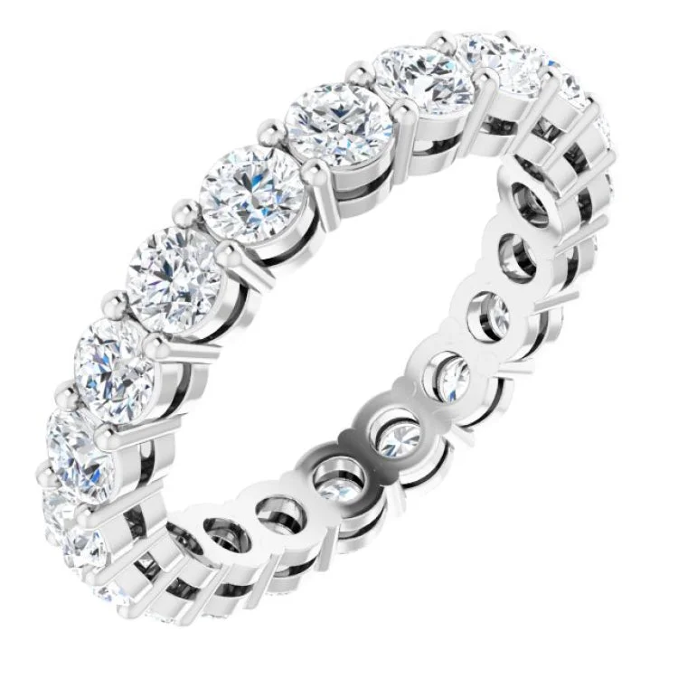 Personalized Silver Rings For Special Gifts-14K White 1 3/4 CTW Lab-Grown Diamond  Eternity Band