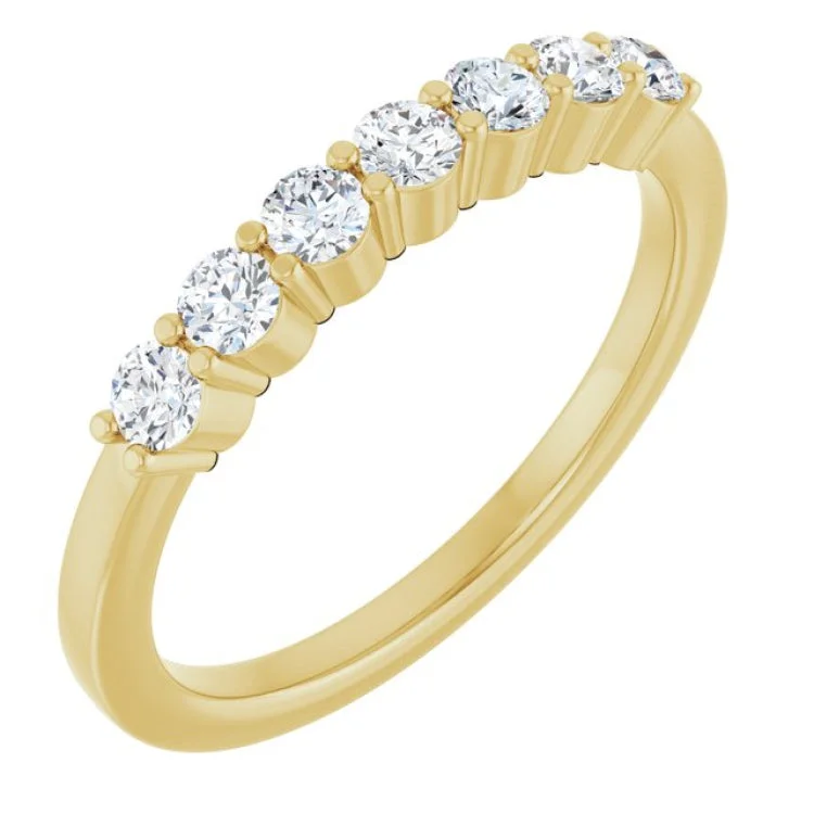 Unique Men’s Rings For Wedding Day-14K Yellow 5/8 CTW Lab-Grown Diamond Anniversary Band