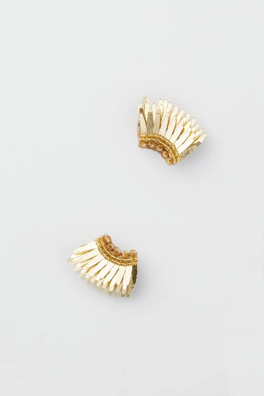 Luxury Silver Earrings For Special Events-Exclusive Gold Micro Madeline Earrings