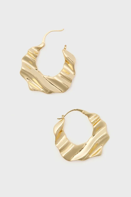 Stylish Earrings For Elegant Outfits-Gold Nahla Earrings