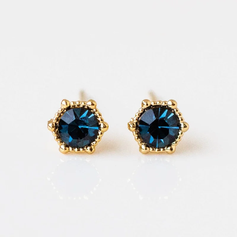 Large Gemstone Earrings For Evening Parties-Astrid Stud Earrings in Montana