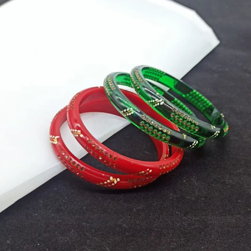 Luxury Custom Wedding Bangles For Bridesmaids-Pooja Bangles Acrylic Bangle Set