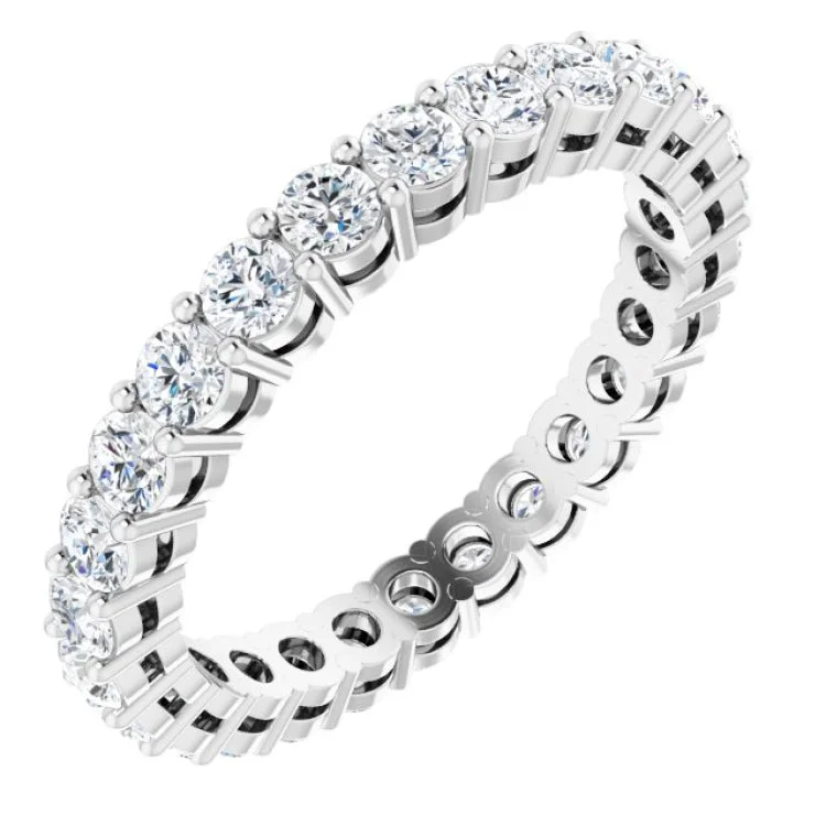 Luxury Wedding Rings For Bridesmaids-Platinum 1 1/2 CTW Lab-Grown Diamond  Eternity Band