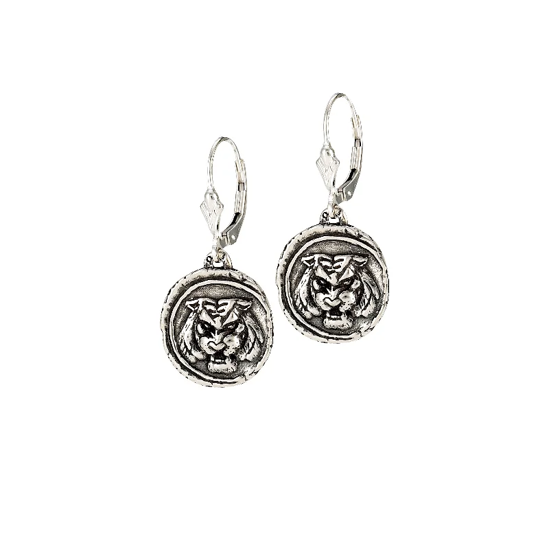 Personalized Initial Earrings For Fashion-Tiger Doubloon Earrings