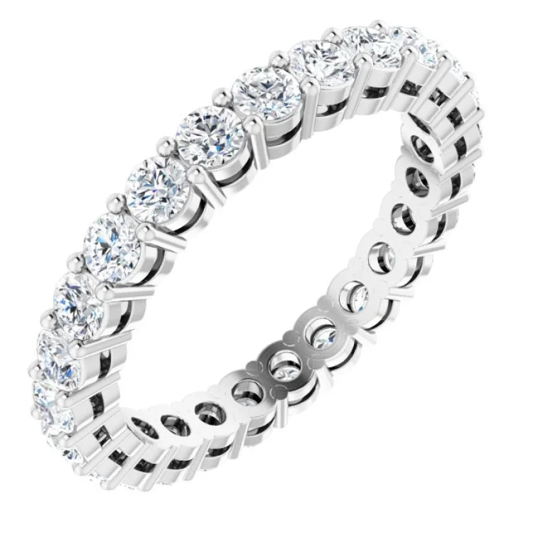 Personalized Diamond Wedding Rings For Brides-14K White 1 1/2 CTW Lab-Grown Diamond  Eternity Band