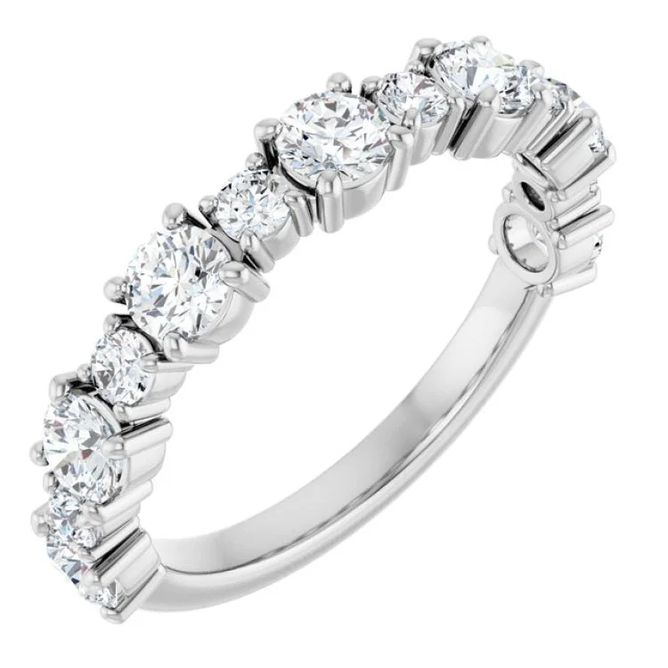 Elegant Men’s Rings For Special Occasions-Platinum 1 1/3 CTW Lab-Grown Diamond Anniversary Band