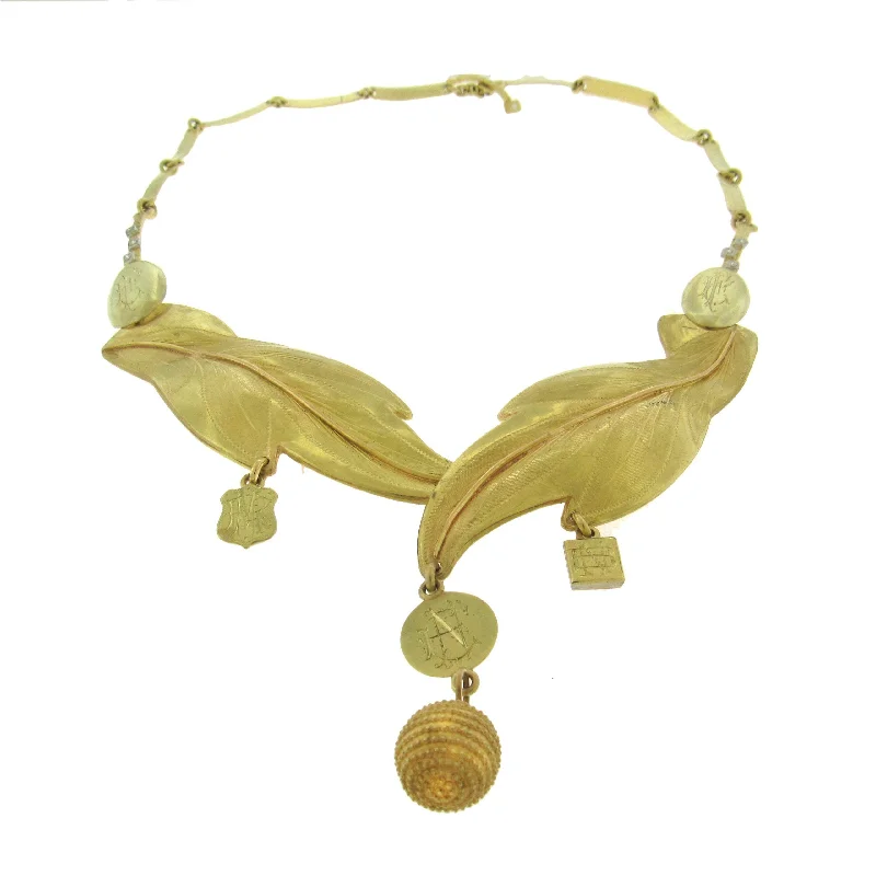 Boho Tassel Necklace For Unique Style-Marco Borghesi: 18K Gold Retro Necklace