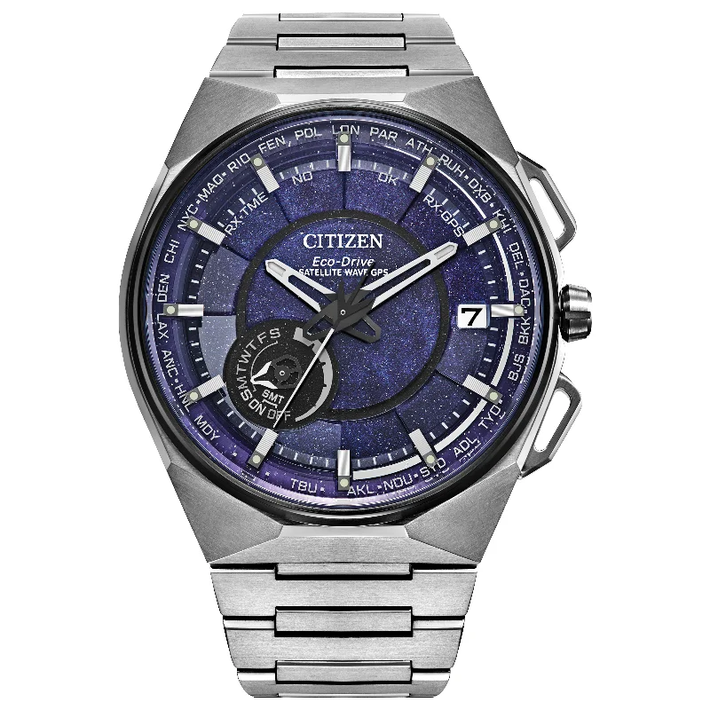 Men’s Watches With Bold Faces-Citizen Eco-Drive Satellite Wave GPS CC3097-52L