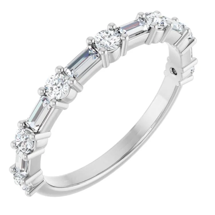 Elegant Engagement Rings With Sapphire Stones-Platinum 5/8 CTW Lab-Grown Diamond  Anniversary Band